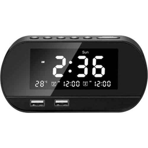 Digital Table Desktop Table Clocks USB Charge LED Alarm Clock LED Display Voice Control Electronic Snooze Backlight