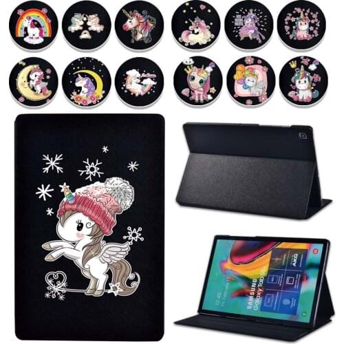 Case for Samsung Galaxy Tab S5e T720 10.5/Tab S7 T870 11/Tab S4 T830 10.5/Tab S6 10.5/Tab S6 Lite P610 Pu Anti-fall Tablet Cover