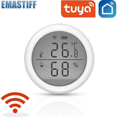 Tuya WIFI Temperature and Humidity Sensor Indoor Hygrometer Thermometer Detector Support Alexa Google Assistant Home smart life