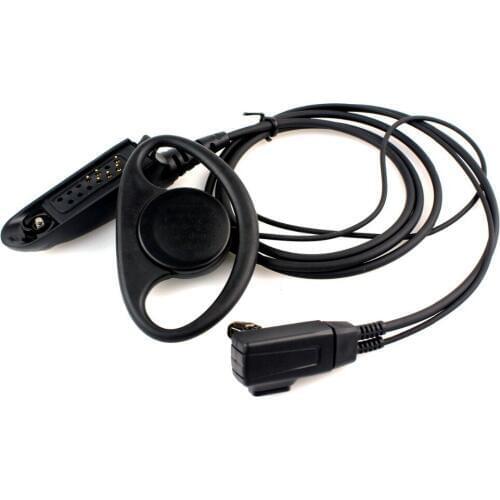 Walkie talkie Multi-Pin D-Shape Earpiece Headset for Motorola GP328 GP320 GP340 GP640 HT1250 earphone