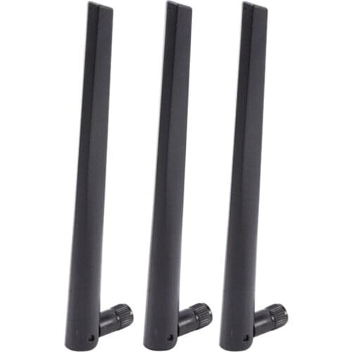 Hot 3 PCS New Metal WiFi Antenna of RP-SMA Interface with 5DBi 2.4G/5G Dual-Band Wireless Wifi Antenna for ASUS RT-AC68U