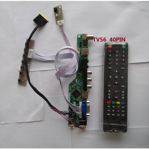 Kit for LP154WP3-TLA3 1440X900 VGA remote Panel Screen 40pin LVDS 15.4" Controller driver board TV AV LCD LED USB HDMI