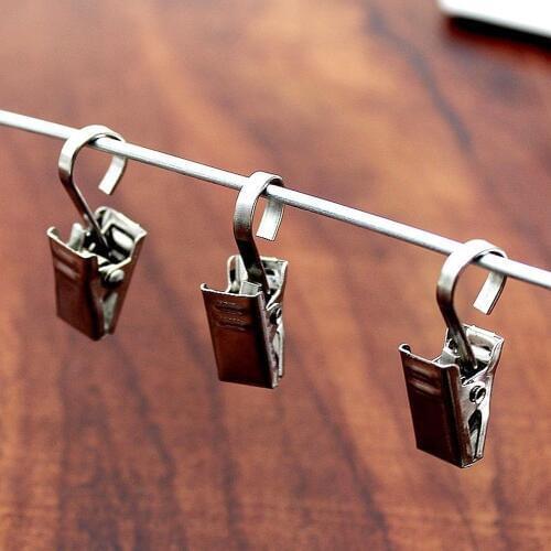 Curtain Hook Curtain Hook Clip Accessories Small Clip Curtain Ring Stainless Steel Hoop Clasp