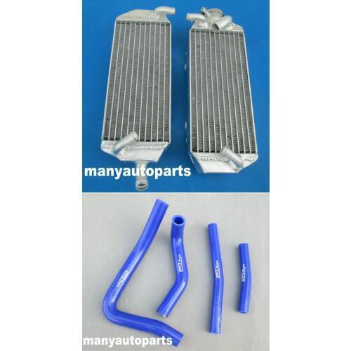 L&R aluminum radiator + blue hose suit for Suzuki RM 250 RM250 2-stroke 1996 1997 1998 96 97 98 BLUE