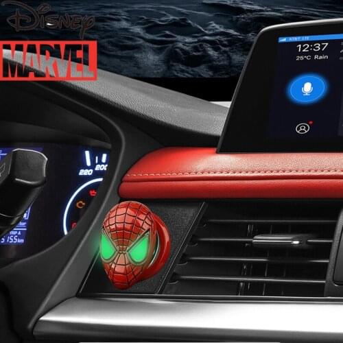 Disney Cartoon Marvel Metal Car Interior Accessories Engine Ignition Start Stop Button Protective Cover Decoration Sticker