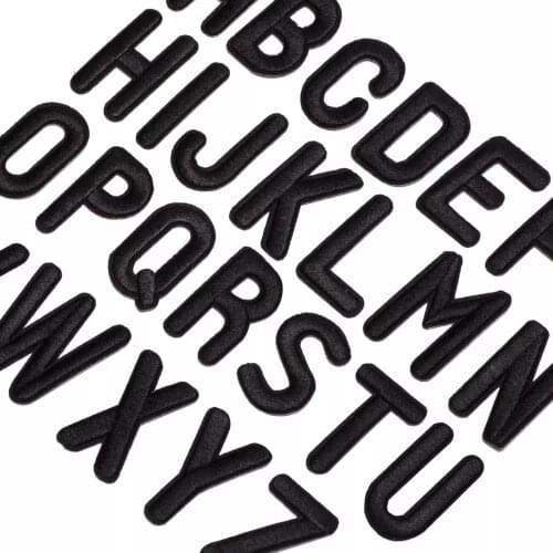 New！A-Z English Letter Patches Sew on Stickes Applique 3D Handmade Beaded Diy Cute Iron On Patch For Clothing Badge