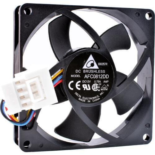 Brand new original AFC0812DD 8cm 80mm 12V 0.75A Double ball bearing large air volume server cooling fan