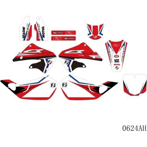 Full Graphics Decals Stickers Motorcycle Background Custom 3M For HONDA CR125 CR 125 1998 1999 CR250 CR 250 1997 1998 1999