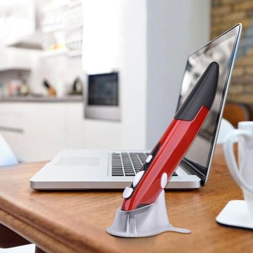 Adjustable Wireless USB Optical Presenter Pen Mouse 2.4G 4Keys 1600DPI Ergonomic Mini Mice for Computer Laptop Smart TV Box