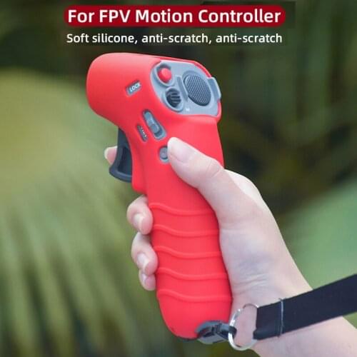 Silicone Case Cover Hand Strap For DJI FPV Drone Motion Controller Protector Anti-slip Grip Skin Lanyard Drone Accessories