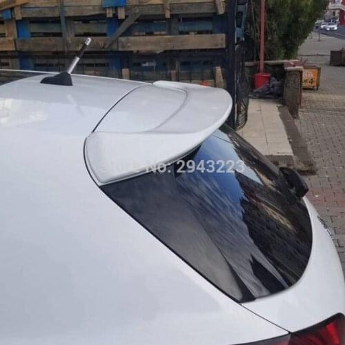 Car Styling ABS Plastic Unpainted Color Rear Roof Spoiler Tail Trunk Boot Lip Rear Wing For Peugeot 308S 2014 2015 2016