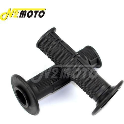 Off Road Universal Motorcycle Black Soft Rubber 22mm 7/8" Hand Grips Racing Pit Dirt Bike Motocross For Honda Suzuki Kawasaki