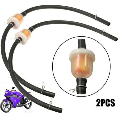 2Pcs Universal 6mm 2 Stroke Magnet Gas Fuel Filter Gasoline Cleaner Petrol Pipe Hose Line For ATV Pit Dirt Bike Quad Scooter