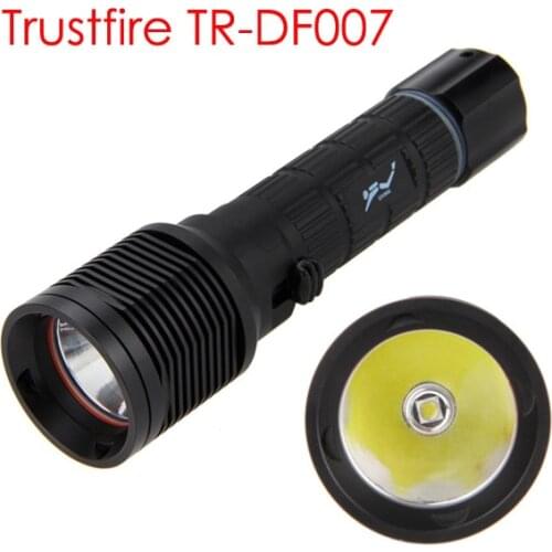 100m Underwater Diving Flashlight TrustFire TR-DF007 C-ree XM-L2 2000LM LED Diving Scuba Flashlight Torch Light Lamp White