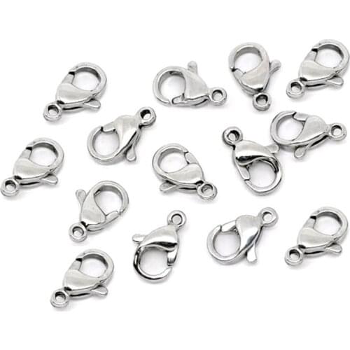 20Pcs Lobster Clasps Hooks Jewellery Marking End Clasps Connectors For Necklaces Bracelets DIY Jewelry Findings Accessories