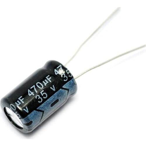 10PCS/LOT Electrolytic Capacitor 35V/470uF 10*17 35V 470UF