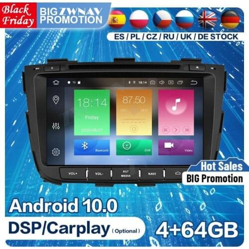 2 DIn DSP Carplay Android Screen For KIA SORENTO 2013 2014 2015 GPS Navi Video Multimedia Audio Stereo Radio Receiver Head Unit