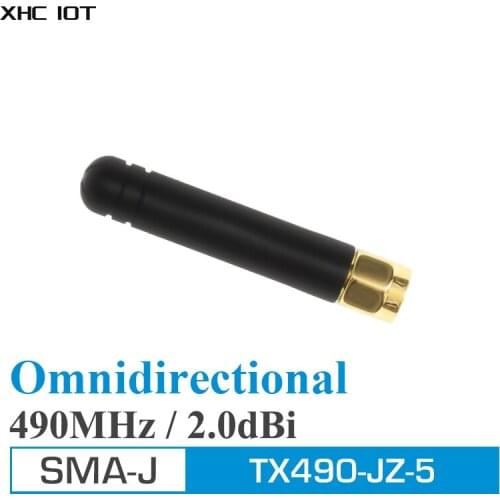 2pcs 490MHz Omnidirectional Wifi uhf Antenna SMA Male 2.0dBi 490 MHz TX490-JZ-5 Omni Directional Antennas For Communications