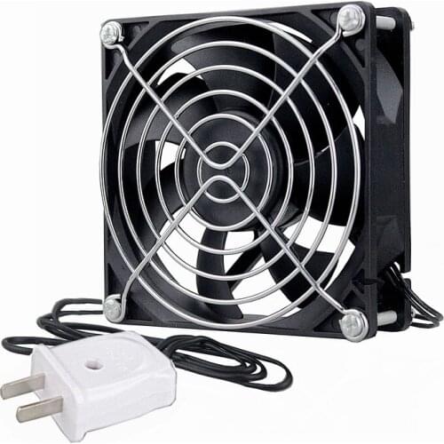 20 Pcs Gdstime DC EC 110V 120V 220V 240V 80mm x 25mm 8cm Axial Cooler 2 Wire with a Power Plug