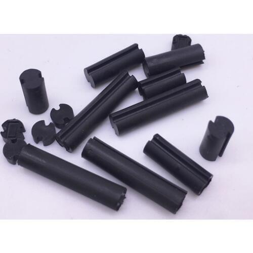 4x20 LED Spacer Support Hood PCB Board Mount Hardware Double Slot Black Pack 1000