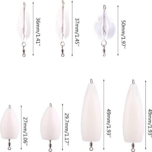 5Pcs Fishing Bait Counterweight Accessories Throwing Aid Pin Loop Long Shot Floating Sinking Modified Auxiliary Device