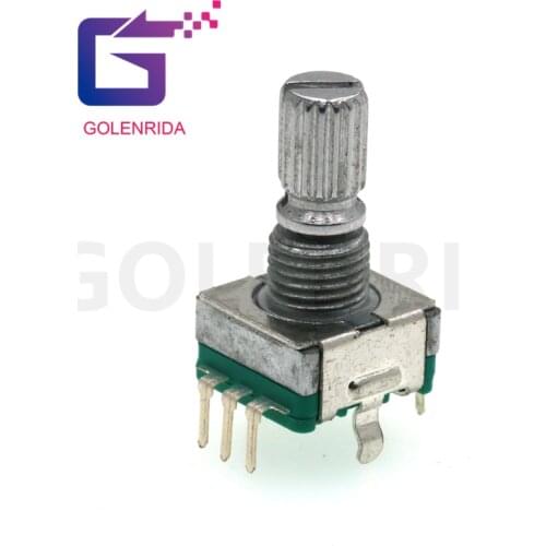5PCS Plum handle 15mm rotary encoder coding switch / EC11 / digital potentiometer with switch 5 Pin