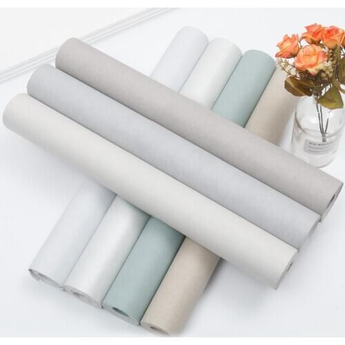 53cm X10m Simple High-grade Gray Silk Wallpaper Wall Paper Papel De Parede Damask For Living Room Bedroom Tv Sofa Background