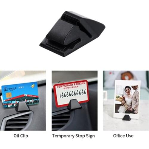 Car Parking Ticket Clip Mount Fastener Multifunction Auto Interior Organizer Permit Card Bill Holder Sticker Storage Folder