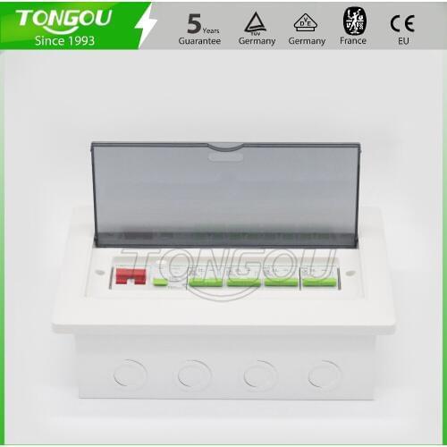 12 ways metal distribution box consumer unit 63A 2P RCD circuit breaker protection flush mounting switch box 5 years warranty