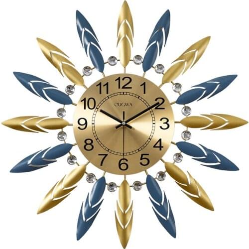 Large Art Wall Clock Luxury Silent Nordic Creative Living Room Modern Design Wall Clock Personality Horloge Home Decor DL60WC