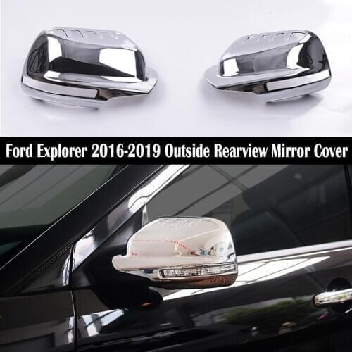 For Ford Explorer 2016 2017 2018 2019 Car side Door Outside Rearview mirror Exterior Cover Rear View Mirror shell Housing hood