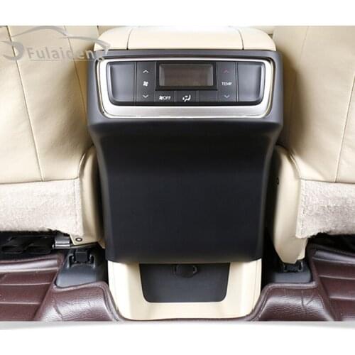 For Toyota Highlander 2018-2019 Interior ABS Matte Rear Air Vent Outlet Anti kick Cover trim car styling accessories