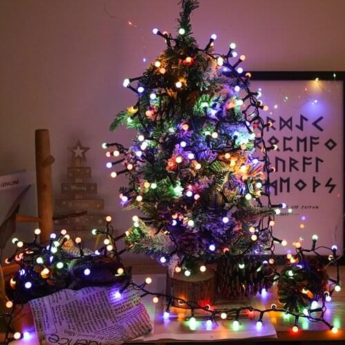250leds 500leds Fairy Cherry Ball Light String for Wedding Holiday Party Room Christmas Trees Garland Room Decoration Light