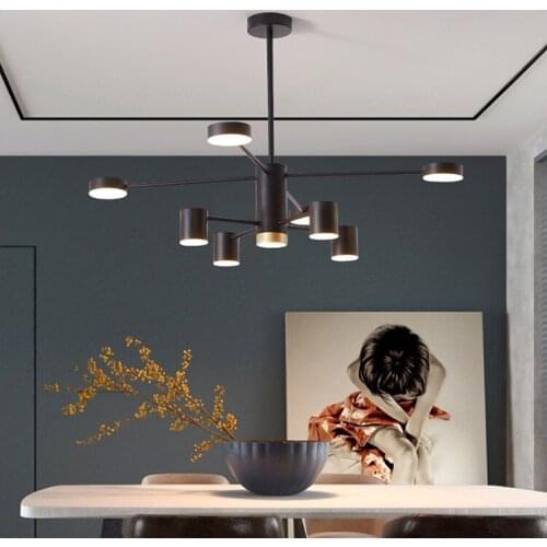 Nordic Style Lamp Living Room Simple Modern Chandelier Atmosphere Home Creative Personality Bedroom Lamp Golden Chandelier