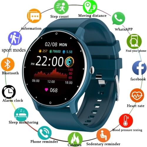 CanMixs 2021 Fashion Smart Watch Ladies Heart Rate Blood Pressure Multifunctional Sport Watch Men Woman Waterproof Smartwatch