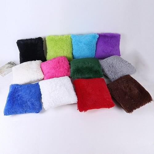 Sofa Hug Pillowcase Wholesale Plush Sea Lion Velvet Hug Pillowcase Floating Window Tatami Cute Candy Color Pillowcase
