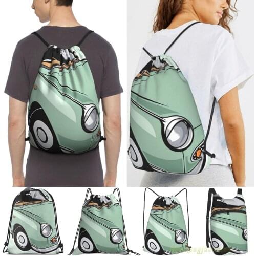 Nissan Figaro - Emerald Green Men Outdoor Travel Gym Bag Waterproof Drawstring Backpack Women Fitness Swimming Bag