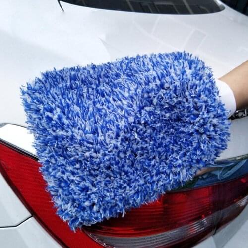 Two Bucket Method Microfiber Gloves 3 Colors Premium Car WashMitt Large Size Special Customized For Car Washing Tool