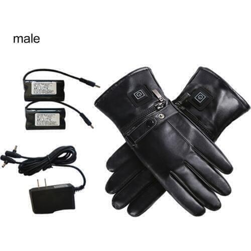 Motorcycle Gloves Heated Gloves USB Charging Winter Warm Gloves with Independent Heating Chip For Skiing Cycling Riding