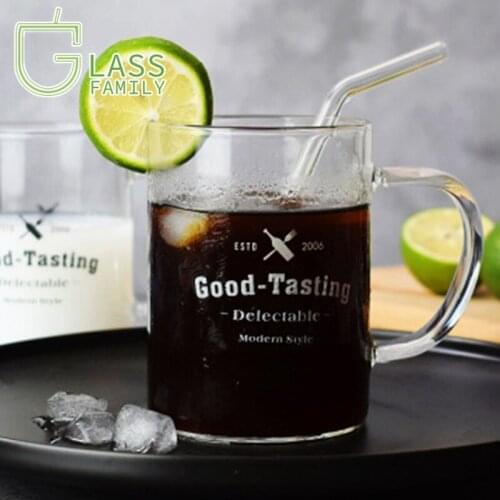 GF 450ML Glass Cup Coffee Mugs Lead-free Wine Glasses Great for Juice Water Beer Hot and Cold Drinks Drinking Glasses Cups