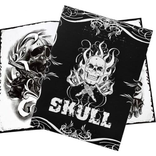 Tattoo Book 76 Pages Skull Sketch Design Flash Tattoo Art Microblading Supply A4