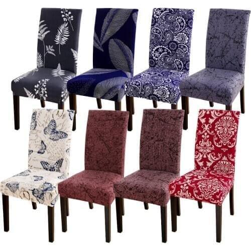 1/2/4/6pcs Dining Room Chair Cover Removable Washable Stretch Seat Cover Kitchen Chair Slipcover For Wedding Banquet Party