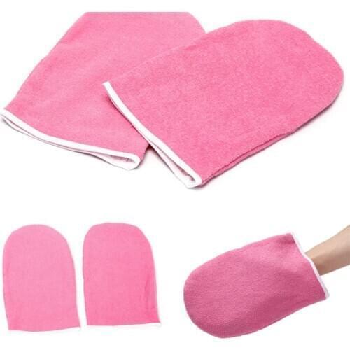 1pair Wax Protection Gloves Paraffin Wax Protection Hand Gloves For Warmer Wax Heater Professional Mini SPA Cotton Mittens