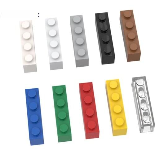 10Psc Bricks 3010 MOC Bricks 1x4 Compatible With Brand Part For Building Blocks Parts DIY Educational Parts Kids Toys