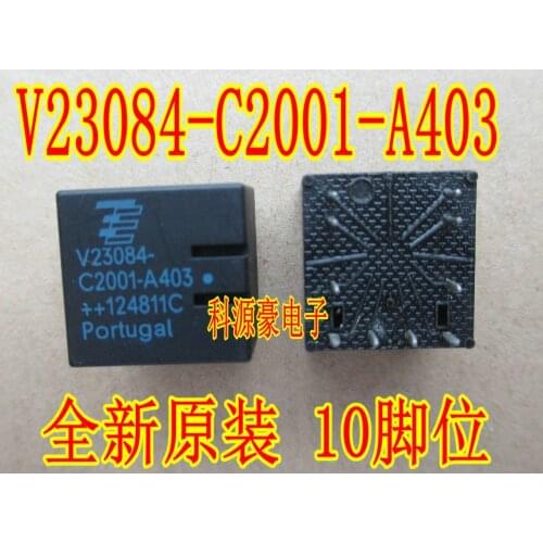 10Pcs New original V23084-C2001-A403 V23084 C2001-A403 10PIN 30A 12VDC For BMW 320 vulnerable relay