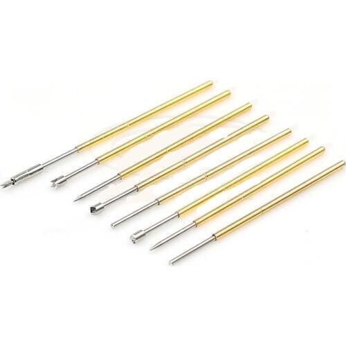 10PCS Spring PCB Test Probe Pin Spear Tip 0.74mm Tip Dia 1.3mm Drill Hole Dia. RL/PL75-A2/B1/D2/E2/F1/H2/J1/LM2/Q1/Q2/M3/T2/4W