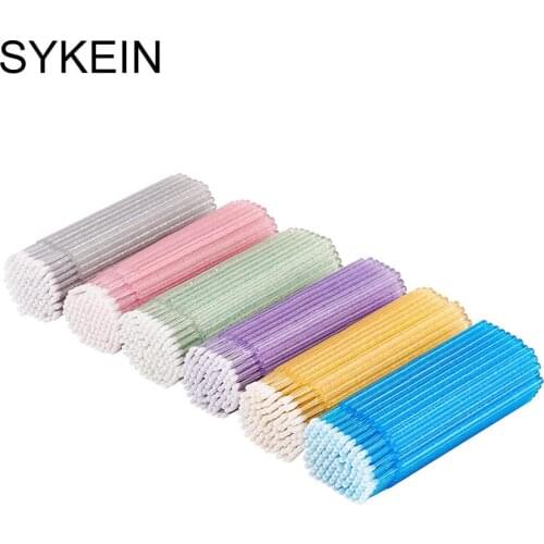 50 Pcs/back Disposable MicroBrush Eyelashes Extension Individual Lash Removing Swab Micro Brush For Eyelash Extension Tools