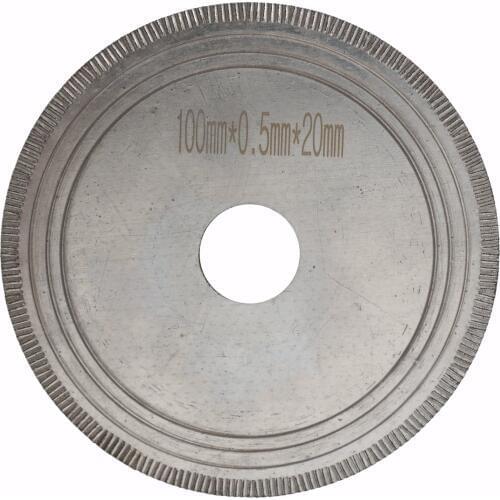 4" inch 100mm Diamond Lapidary Saw Blade Notched Rim Cutting Gem Stone Arbor 20 ILOVETOOL