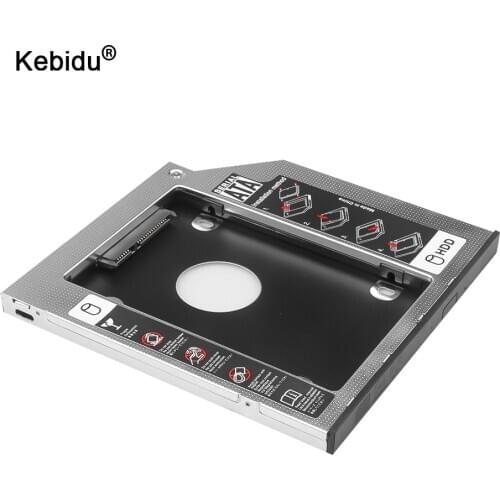 2nd HDD Caddy Hard Disk Drive 9.5mm 12.7mm Aluminium Alloy Case for 2.5" SSD Case Hard Disk Bracket SATA III 3.0 for Notebook