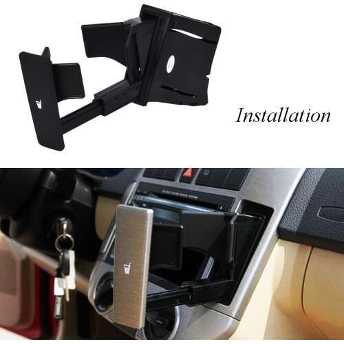 Black Center Console Water Drink Cup Holder 6Q0858602G 6Q0858602E For VW Polo 9N 2002 2003 2004 2005 2006 2007 2008 2009 2010